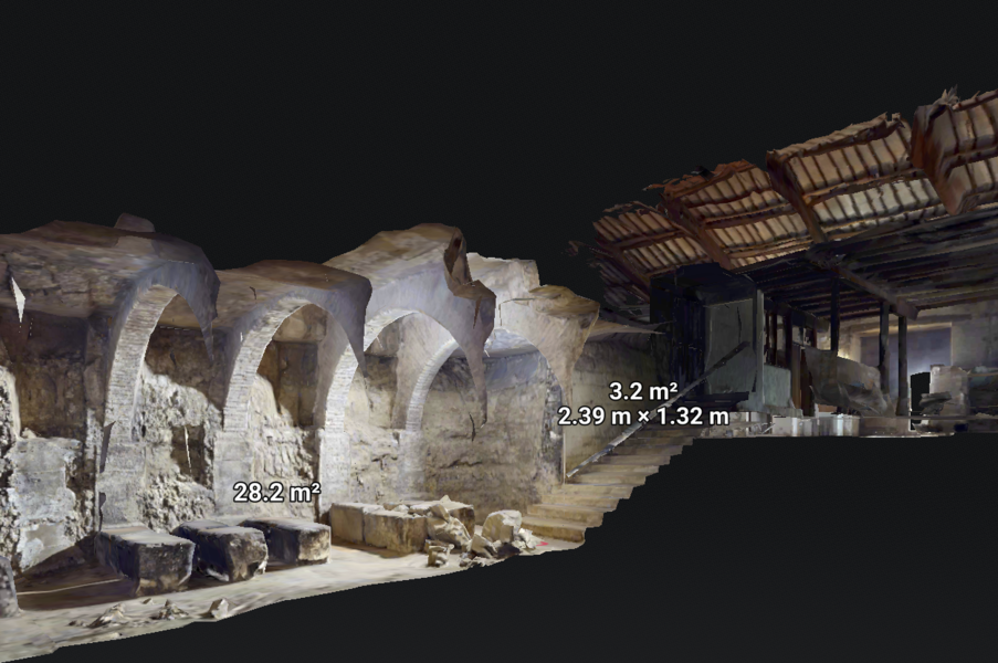 Reconstrucción arquitectónica en bodega histórica