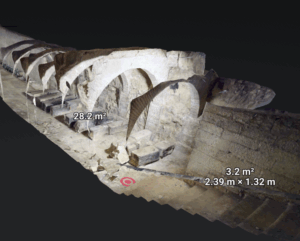 Reconstrucción arquitéctonica de bodega con gemelo digital